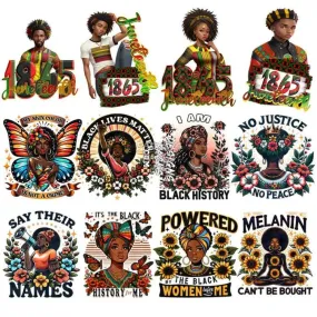 24 Colorful Juneteenth Black History Designs Bundle PNG