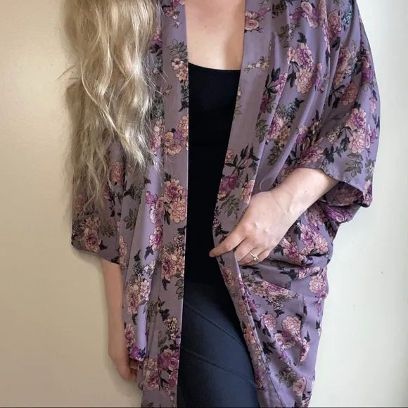 A New Day Floral Kimono