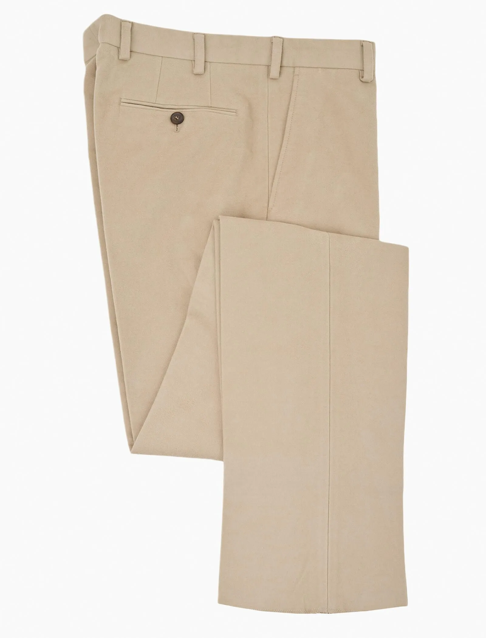 Beige Light Moleskin Comfort Trousers