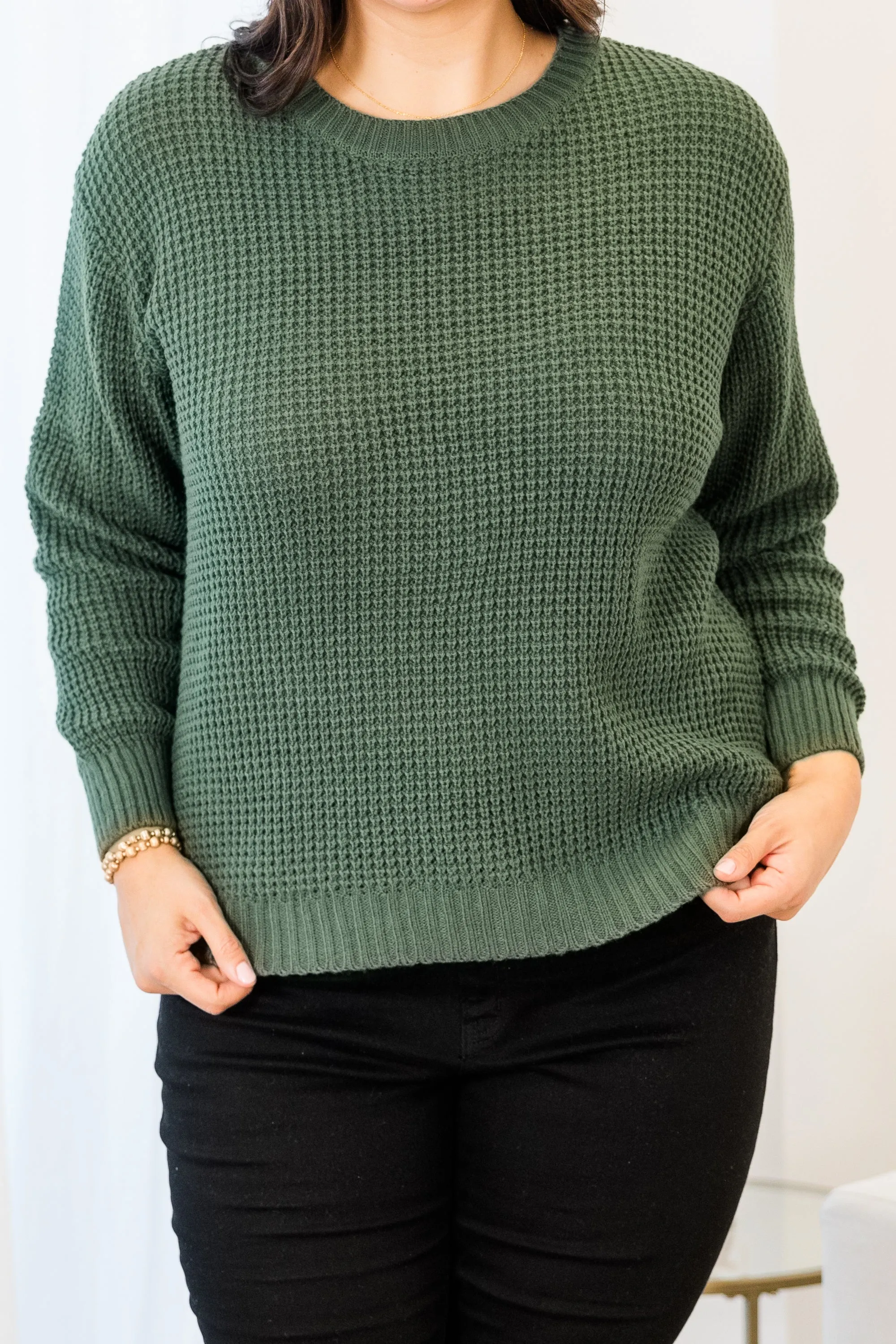 Breezy Weather Sweater, Ash Jade