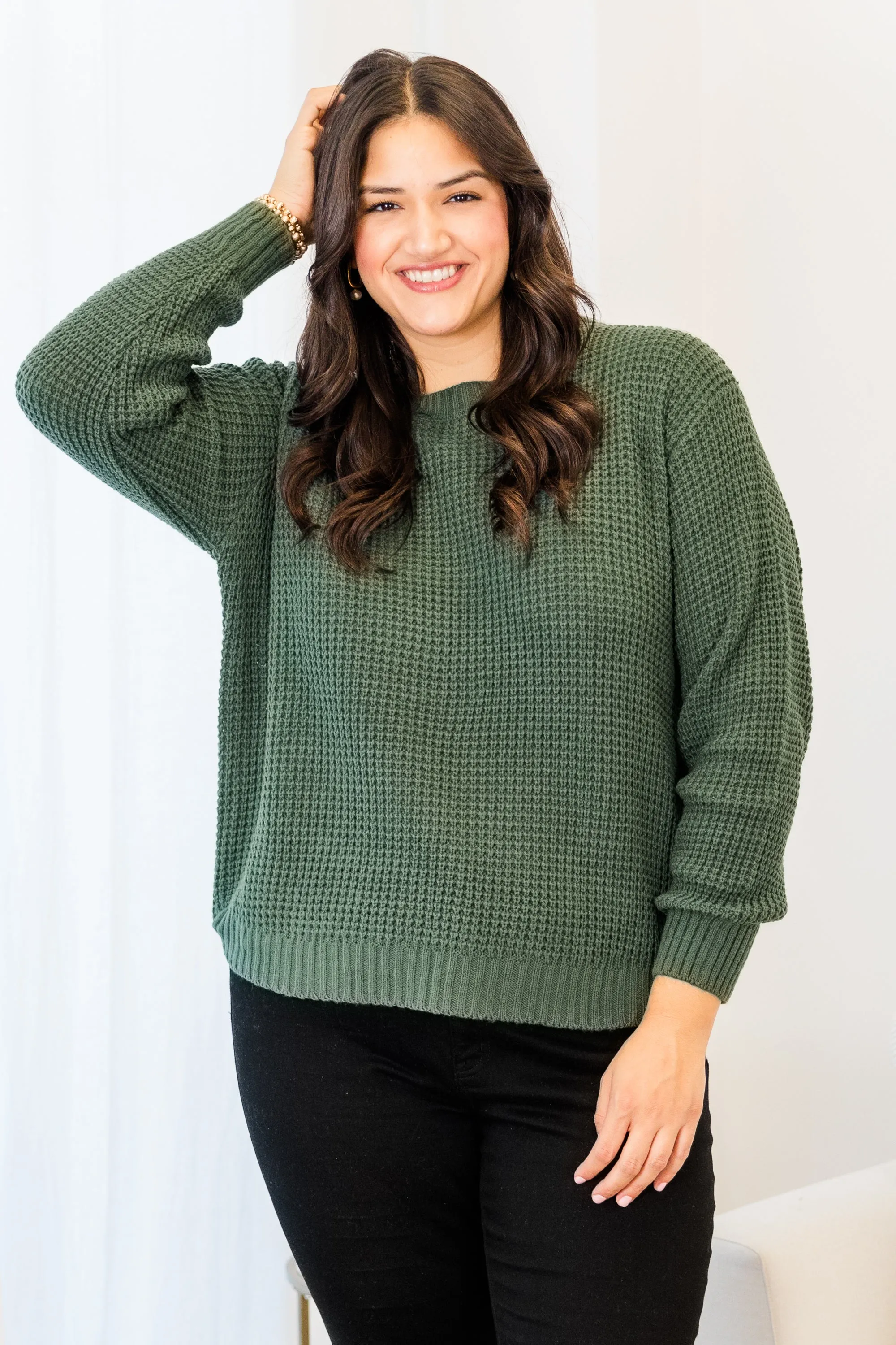 Breezy Weather Sweater, Ash Jade