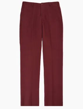 Burgundy Light Moleskin Comfort Trousers