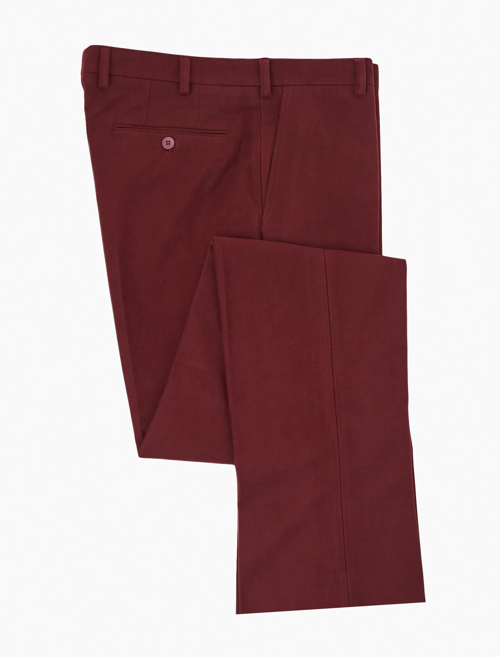 Burgundy Light Moleskin Comfort Trousers