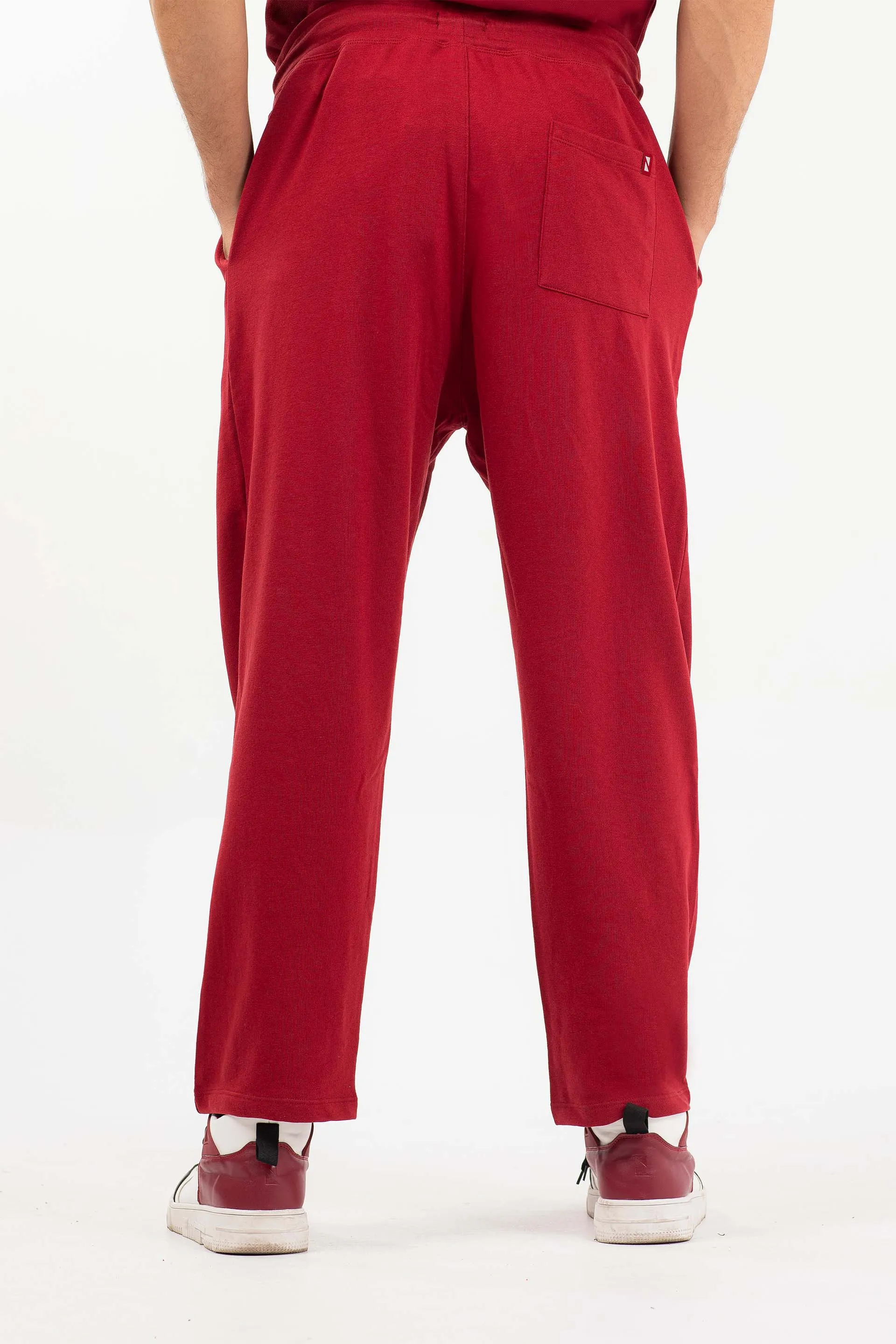 Comfort Terry Trousers Burgundy