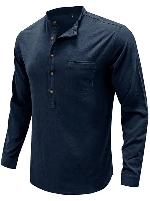 Effortlessly Stylish Dropped Shoulder Linen-Cotton Shirt for Every Occasion