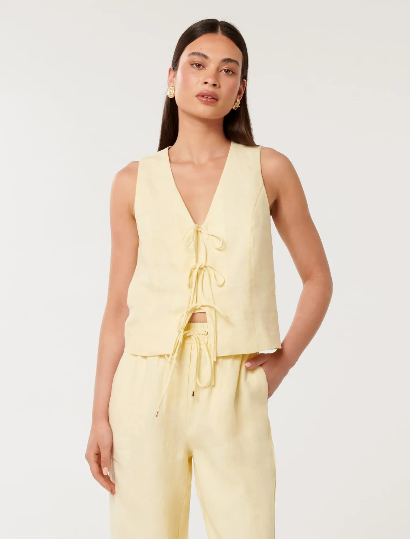 Erin Tie Front Waistcoat