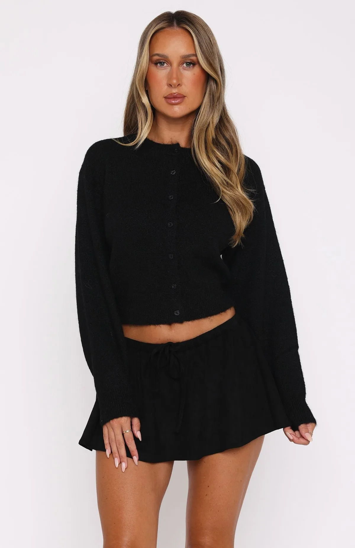 Fall For Me Mini Skort Black