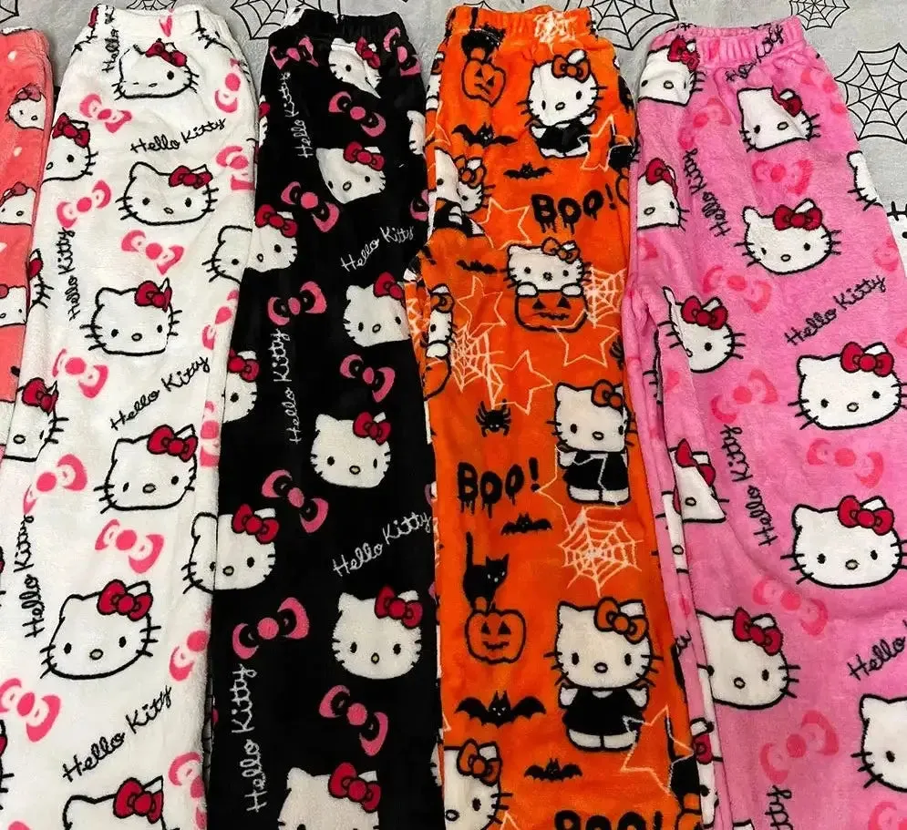 girls women Charming Hello Kitty Pajamas for Comfort