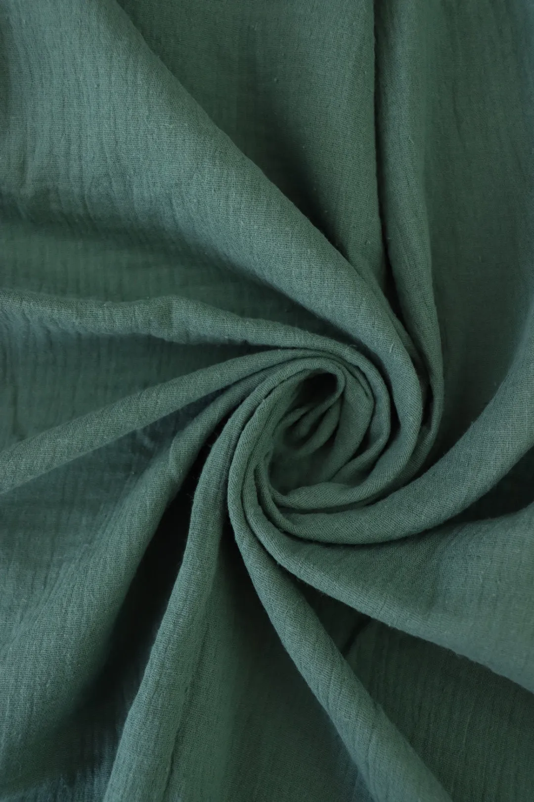 Halcyon Green Cotton Double Gauze