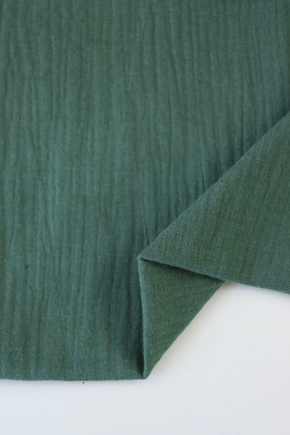 Halcyon Green Cotton Double Gauze