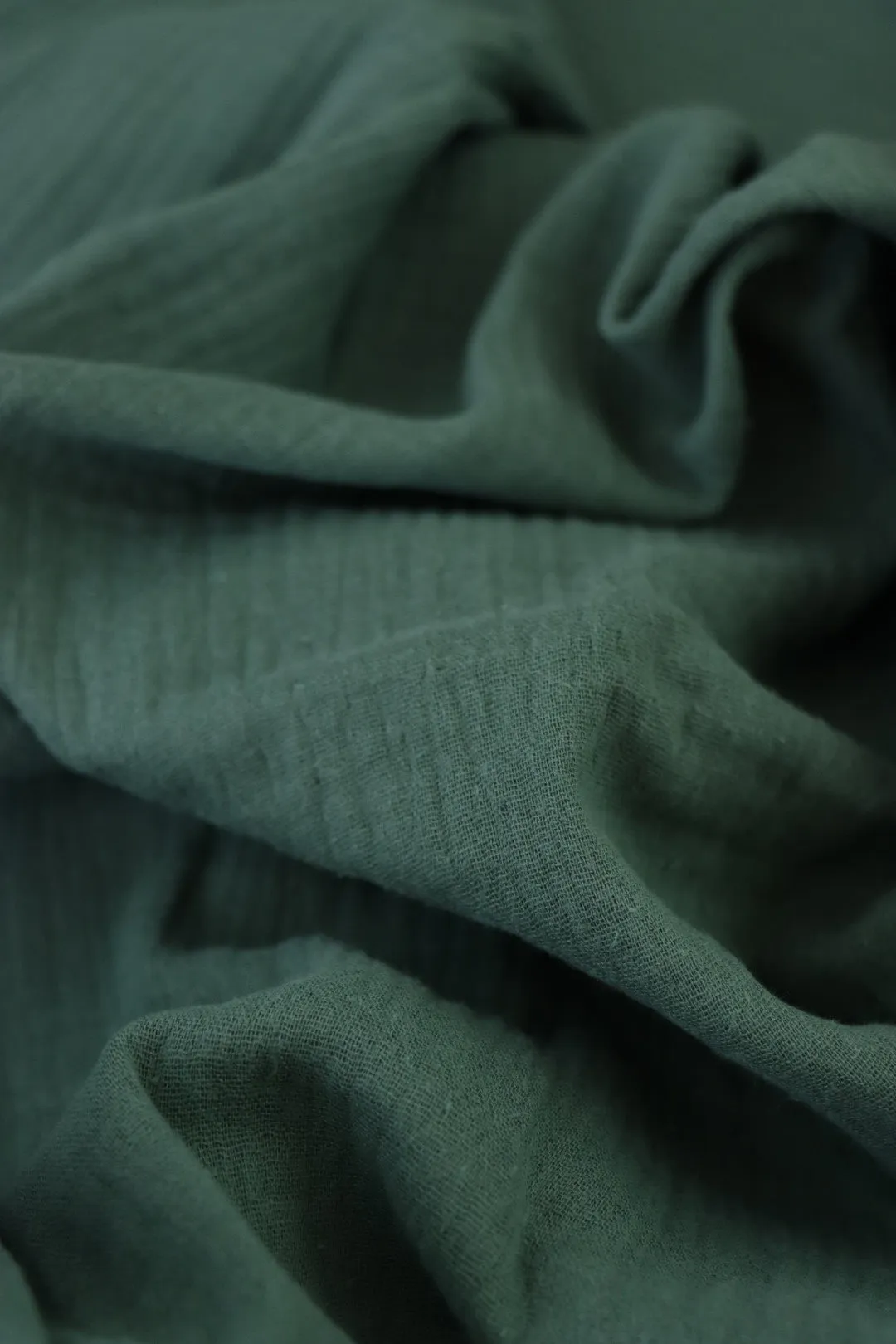 Halcyon Green Cotton Double Gauze