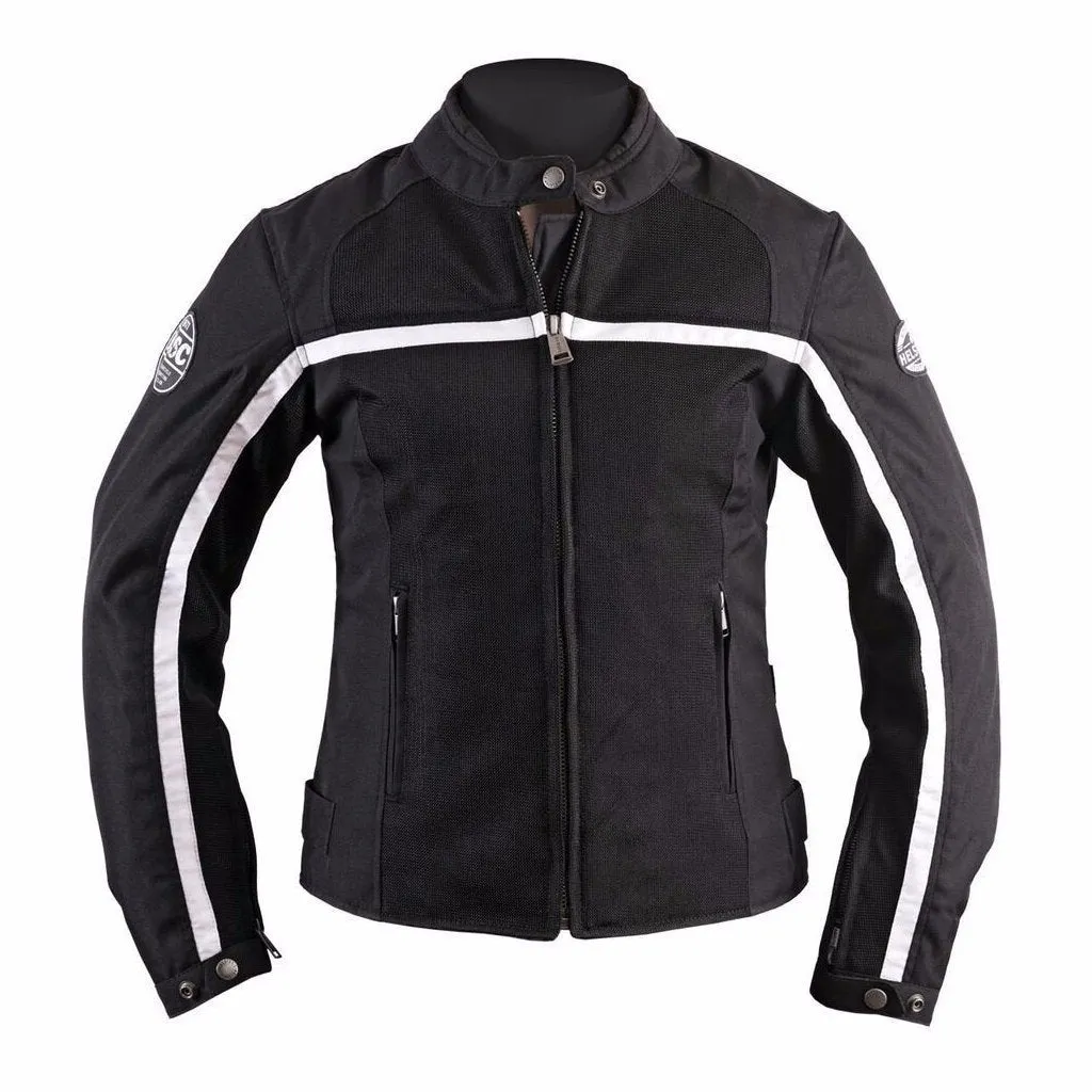 Helstons DAYTONA Women’s black Mesh fabric motorcycle jacket