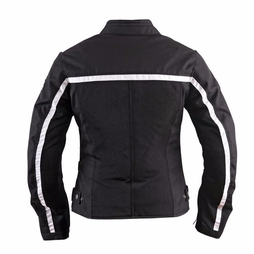 Helstons DAYTONA Women’s black Mesh fabric motorcycle jacket