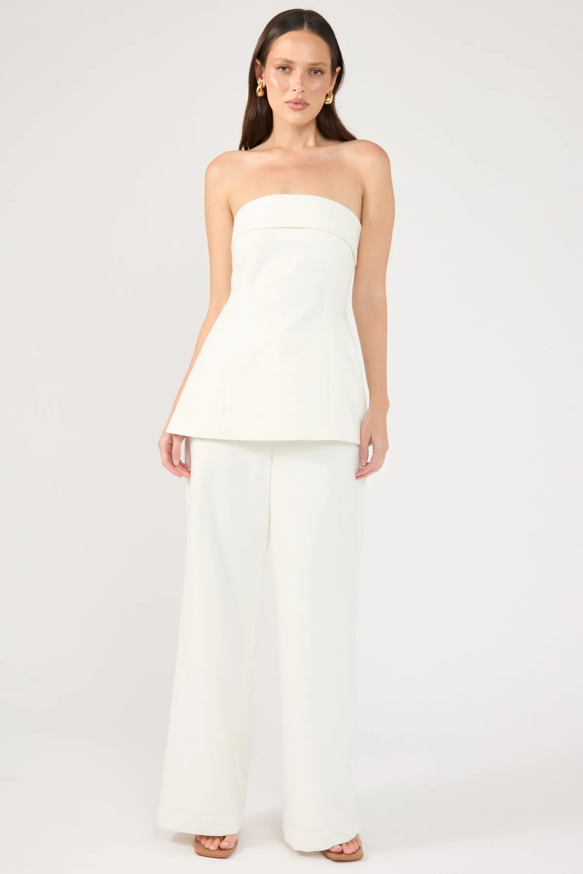 High-Waist Pant - White