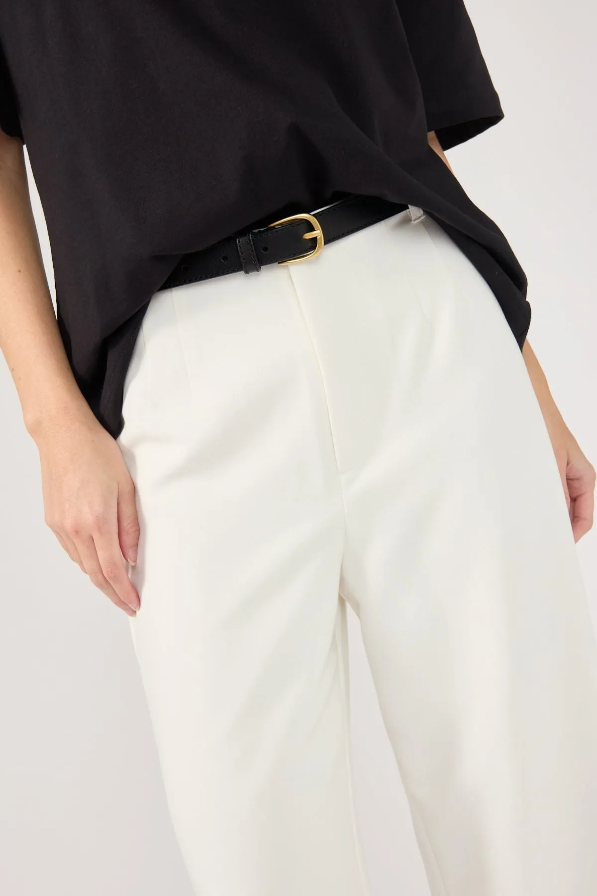 High-Waist Pant - White