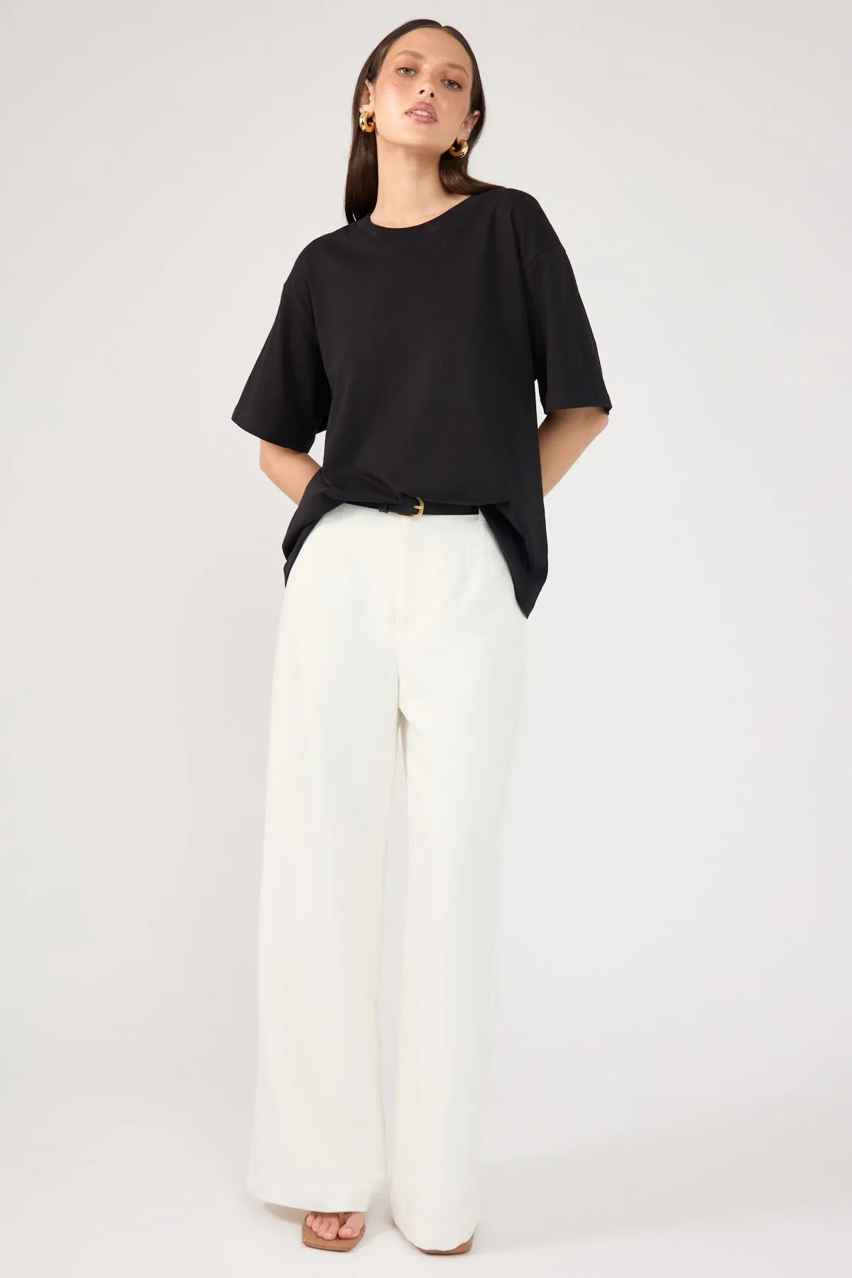 High-Waist Pant - White