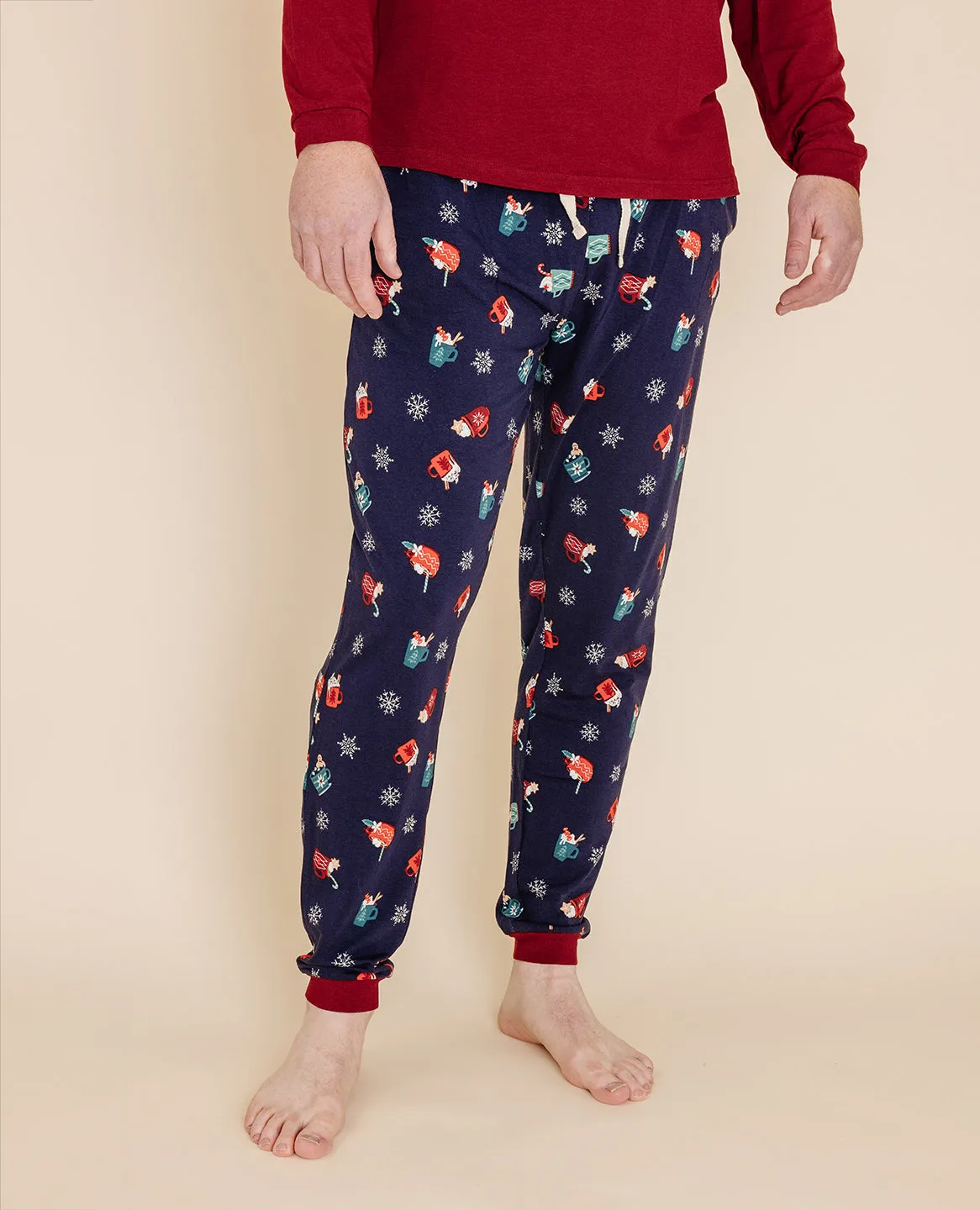 Holiday Adult Unisex Pajama Set in Cozy Cocoa