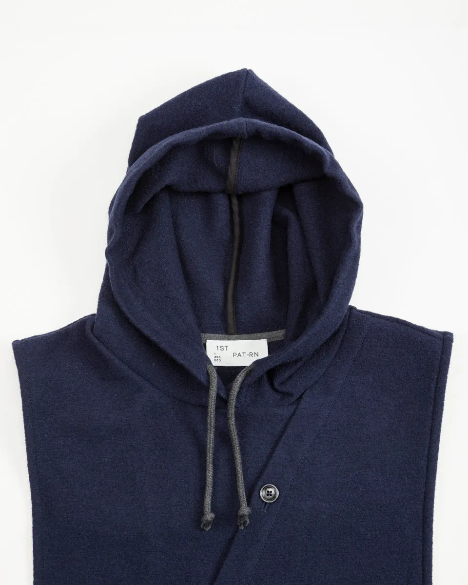 Knit Warmhood - Navy Wool