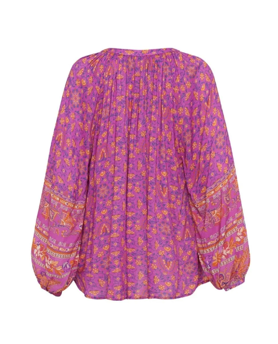 Madame Peacock Blouse Boysenberry