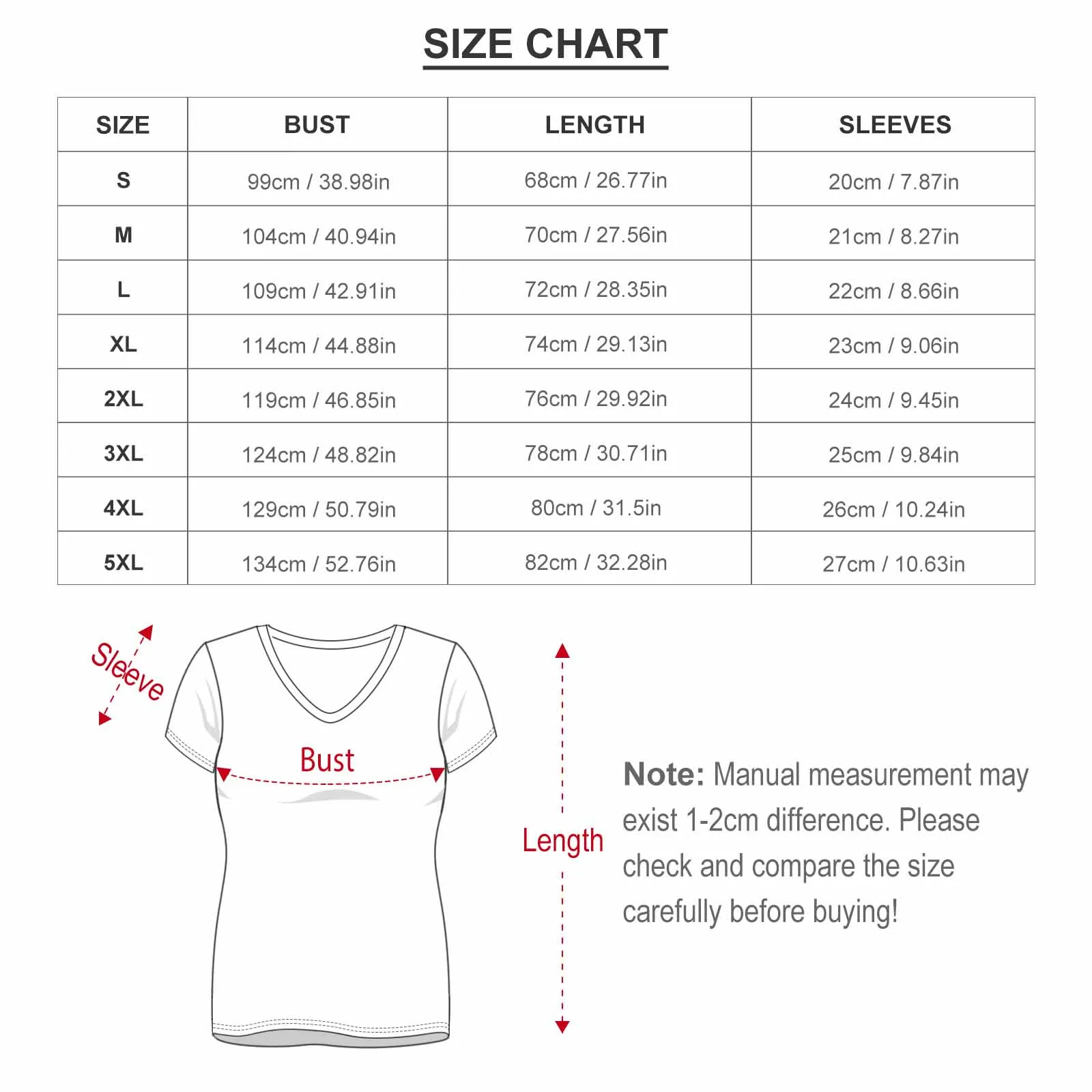 #Plus Size T-shirt-Custom Face Big Smile Plus Size V Neck T-shirt for Her Design Your Own Shirt Gift