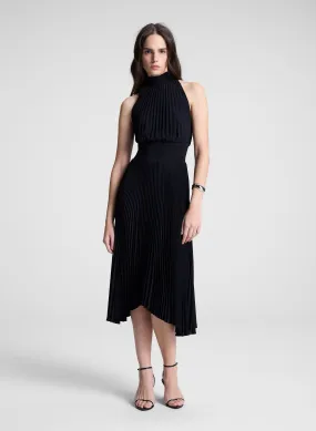 Renzo Matte Pleated Dress