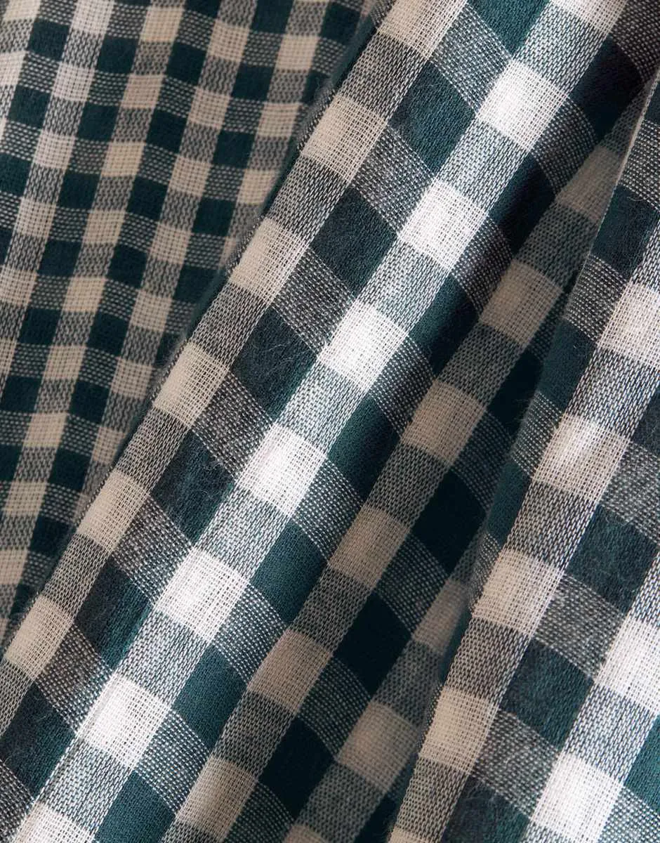 Smokey Double Sided Gingham Cotton Double Gauze, Atelier Brunette