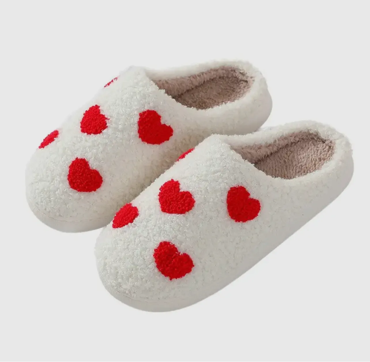 Soft Heart Warm Slippers