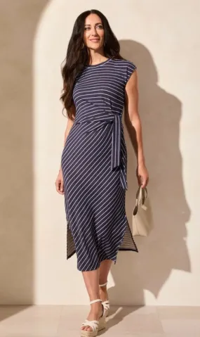 S/S DRESS W/FRONT SELF BELT