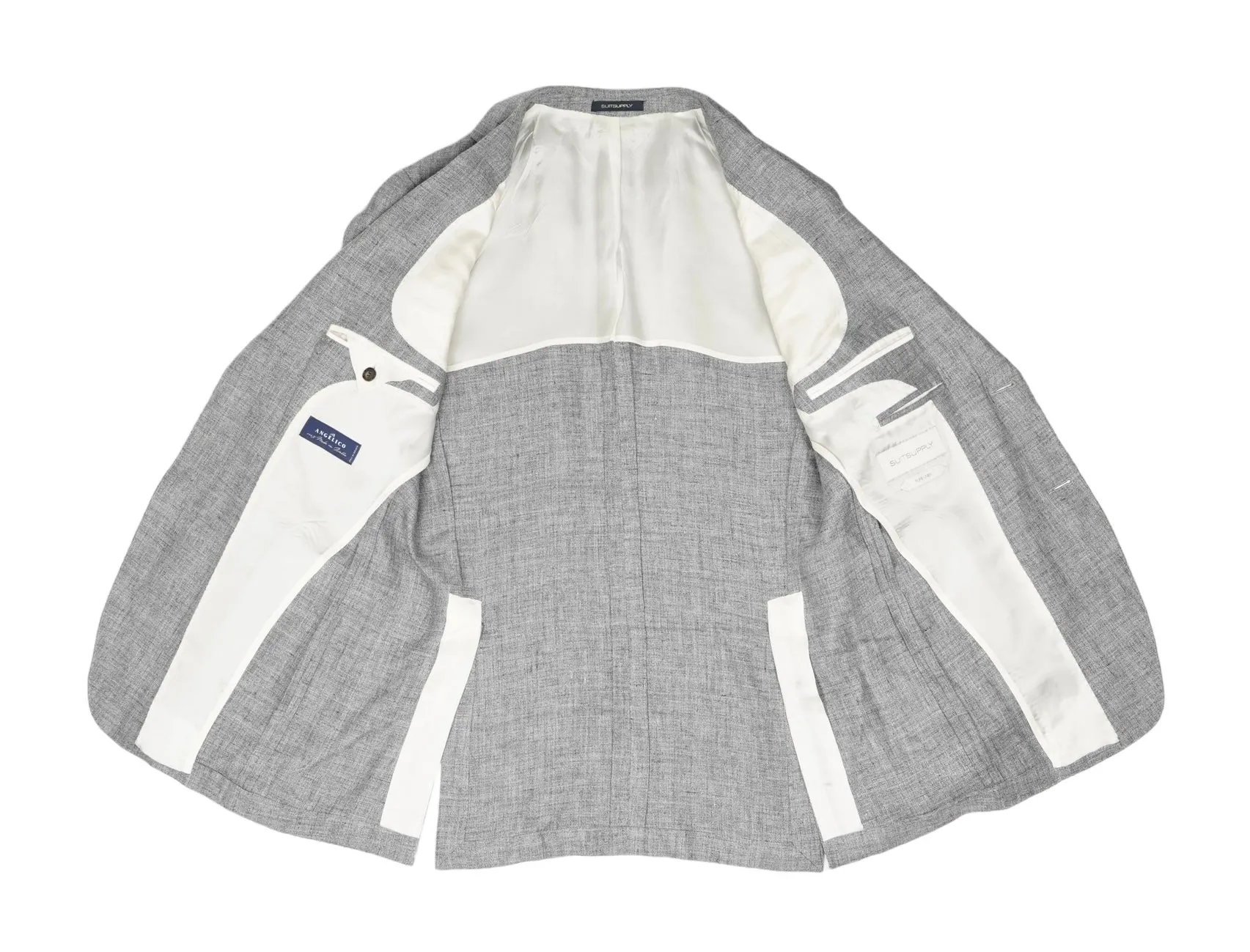 Suitsupply - Light Grey Linen Sports Jacket 50