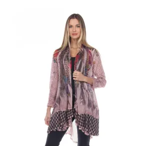 Summer Cardigan Cover Up in Light Mauve