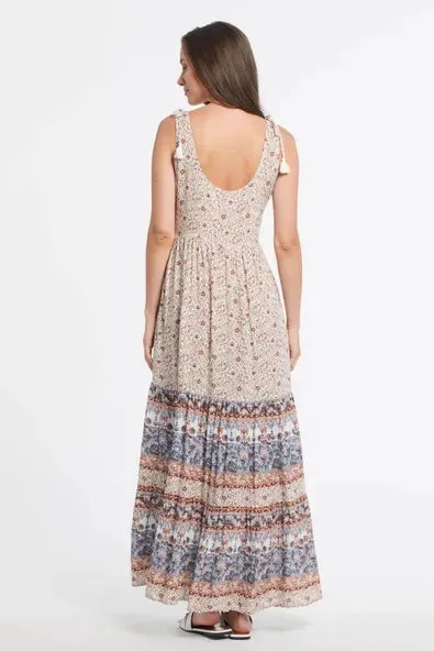 Tribal | Maxi Dress with Border Print | Women's